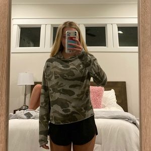 NWT camo soft loungewear top